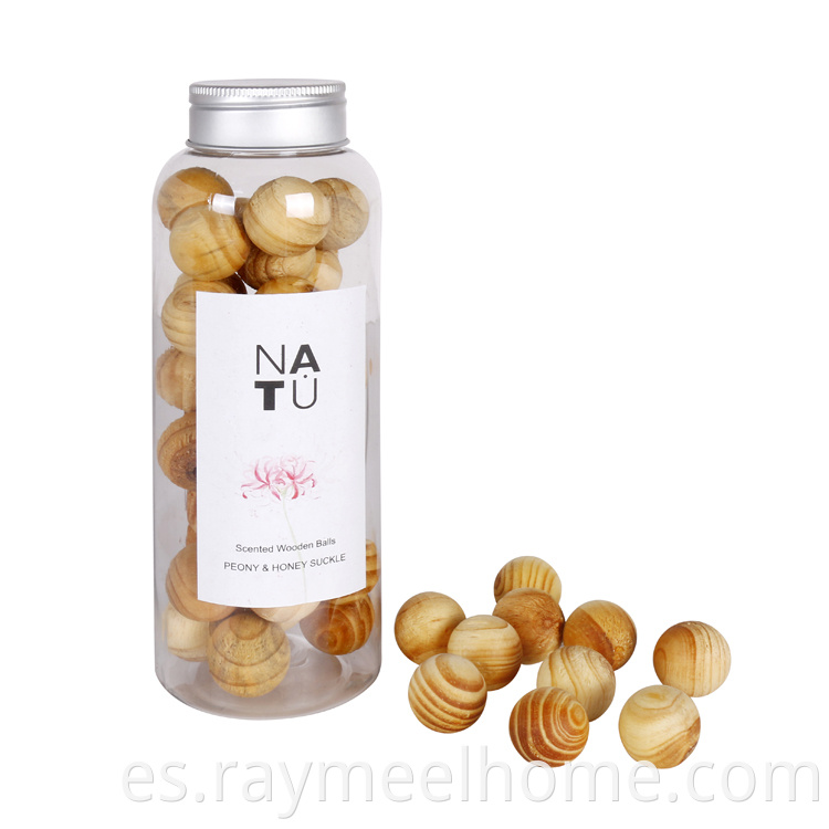 Bolas de madera de gel perfumada de aire de venta de aire de venta caliente